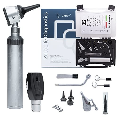 Zyrev Otoscope Oph Diagnostic Set — 34 Piece Medical and Nursing