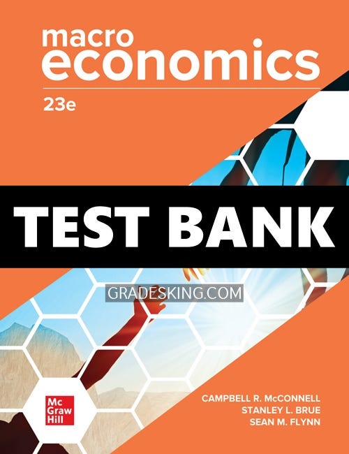 Solutions Manual for Macroeconomics 23rd Edition McConnel - PDF Test ...
