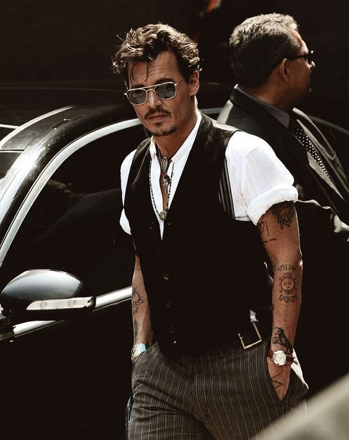 Styling for Men : How to dress like Johnny Depp | by Instant Attire | Medium
