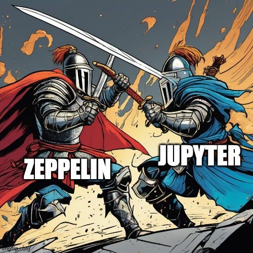 Zeppelin vs Jupyter Notebook. This post has been in the works for… by