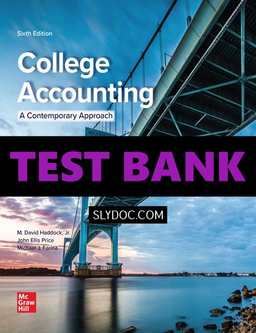 Complete Solutions Manual for College Accounting 6th Edition Haddock