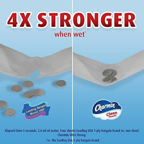 Charmin Ultra Strong Clean Touch Toilet Paper, 30 Family Mega Rolls