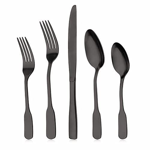 Matte Silverware Set — viishow 20Piece Stainless Steel Flatware Set