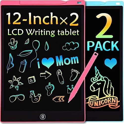 LEYAOYAO 2 Pack LCD Writing Tablet 12Inch for Kids,Toys for 3 4 5 6 7 8 9 Year Old Girls Boys…