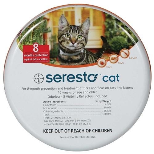 Bayer animal health seresto flea and tick collar for cats 2025