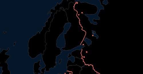 Further Russian military bases are popping up on the border with Estonia and Finland, and in Kalinidrad.
