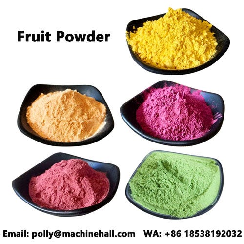 What is the difference between spray dried fruit powder and hot air