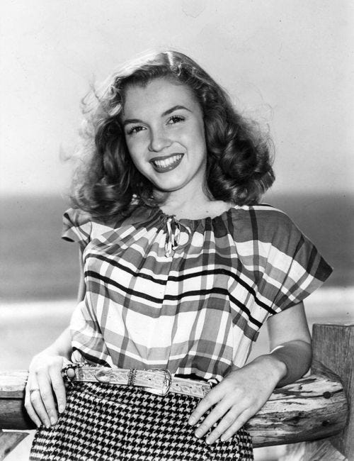 A rare pic of Norma Jean Baker before she became Marilyn