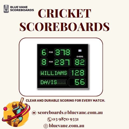 Enhance Your Game with Our Reliable Cricket Scoreboards