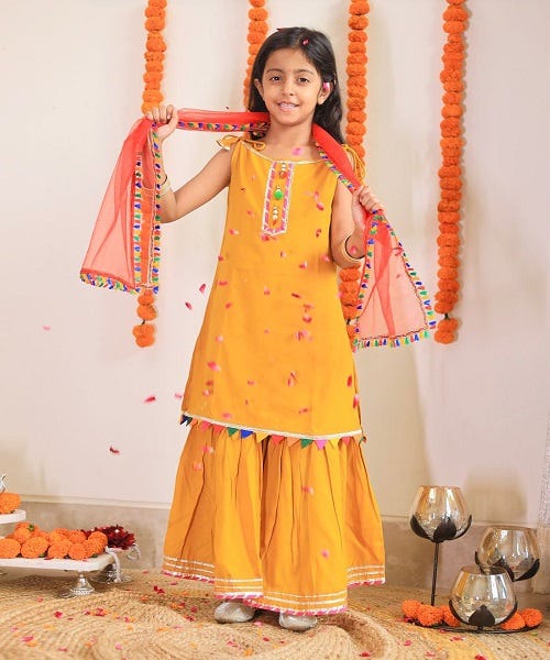 Wedding Cotton Kurta Set - Graceful & Regal Look