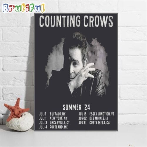 Counting Crows Summer Tour 2024 Schedule Poster Canvas | by Trending T ...