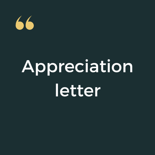 Appreciation letter format. An appreciation letter is a great way… | by ...