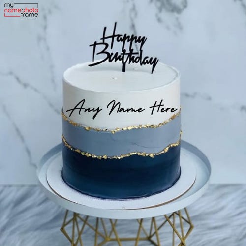 Birthday Cake With Name - Mynamephotoframe - Medium