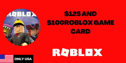 $125 AND $100 ROBLOX GAME CARD ONLY USA! - Lisa A - Medium