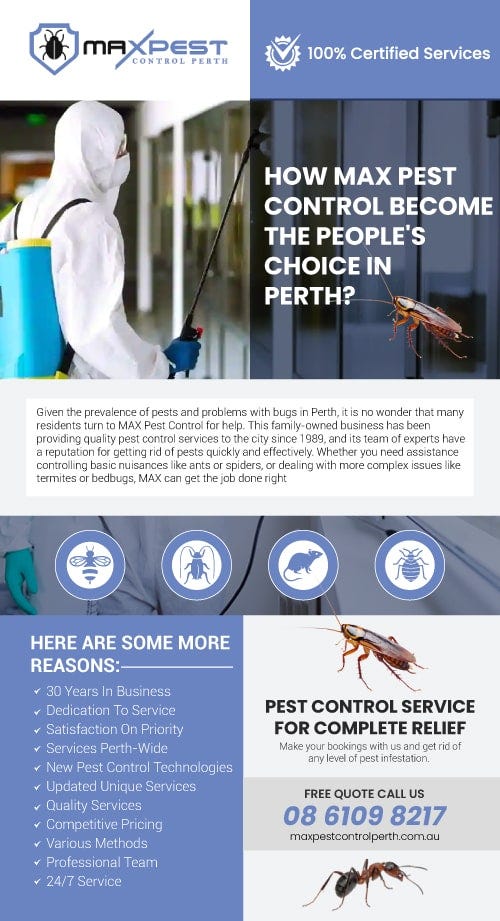 How MAX Pest Control Become The People’s Choice in Perth? - Mick's Pest ...