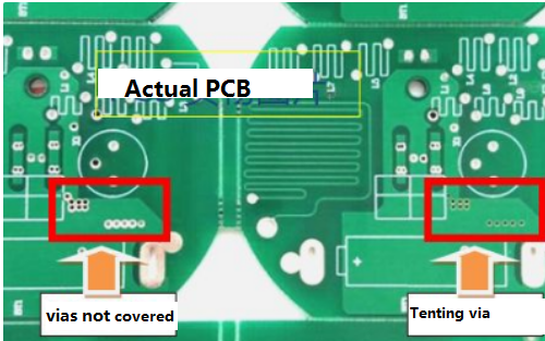 How to distinguish the tenting vias and vias not covered | by All Pcb |  Medium