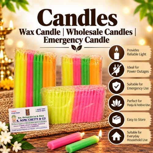 Candles: A Complete Guide to Wax Candles, Emergency Candles, Scented Candles & Wholesale Buying