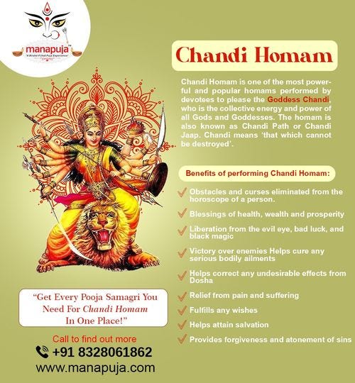 What are the benefits of Chandi homam? by Pooja Samagri