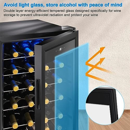 Display4top 28-Bottle Wine Fridge
