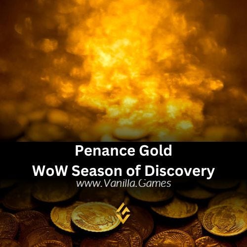 Buy Gold Penance WoW Season of Discovery Oce AU server by