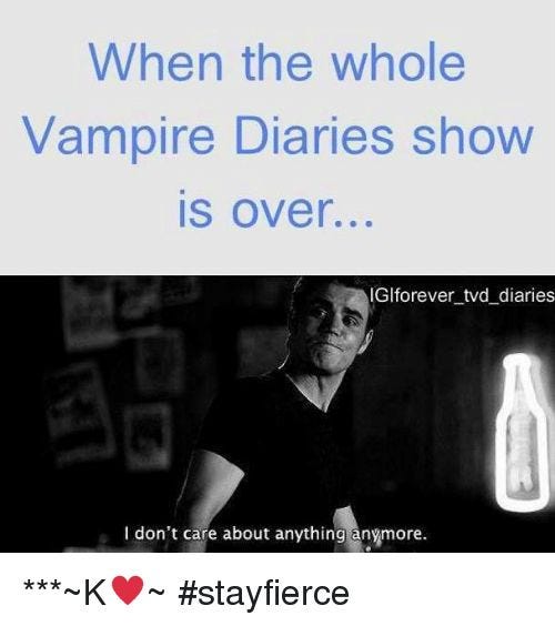 Season 7 Episode 9: Caroline and Alaric  Vampire diaries memes, Vampire  diaries cast, Vampire diaries seasons