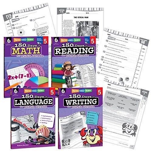 [EBOOK] 180 Days of Practice — 5th Grade Workbook Set — Includes 4 ...