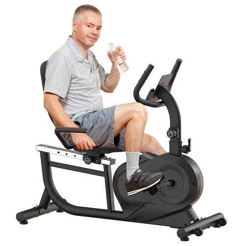 The difference between an upright exercise bike and a recumbent