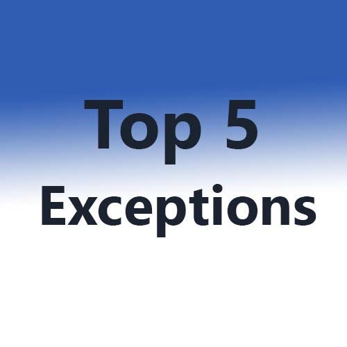 The Top 5 Exceptions in Java. Hello and welcome to this article on ...
