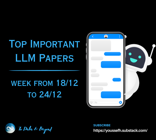 Top Important LLM Papers for the Week from 18/12 to 24/12