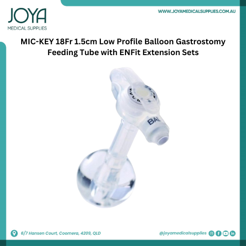 MICKEY 18Fr 1.5cm Low Profile Balloon Gastrostomy Feeding Tube with