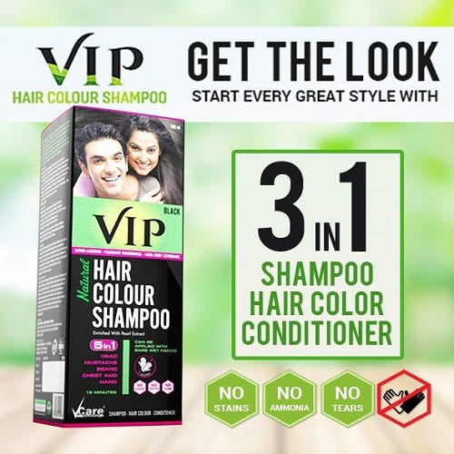 Vip Hair Colour Shampoo in pakistan by ebay shopping Medium
