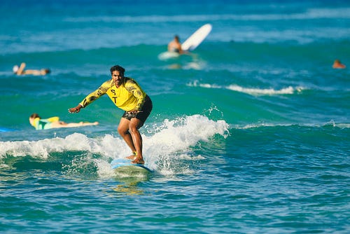 surfing