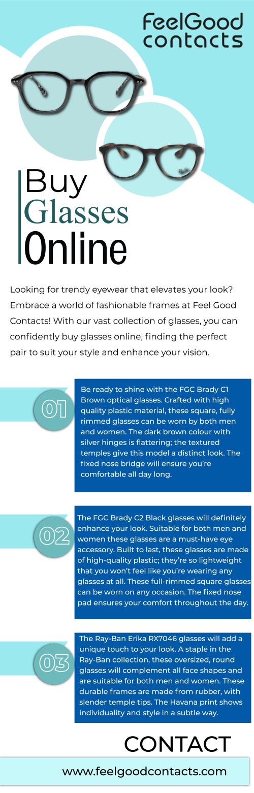 Shop High-Quality Glasses, Contacts & Eyewear