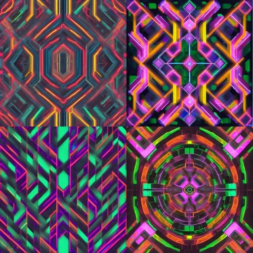 Selection of a uniform pattern.. Uniform patterns in the form of