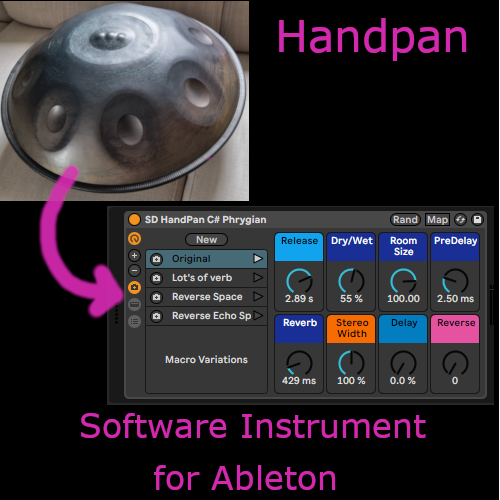 Handpan software instrument for Ableton Live by software engineer