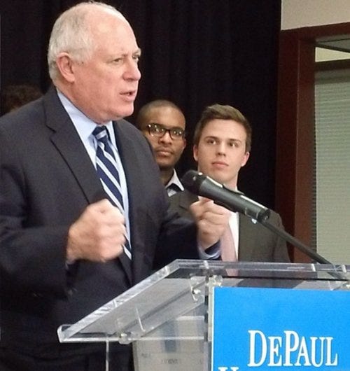 Gov. Pat Quinn talks about MAP grants at