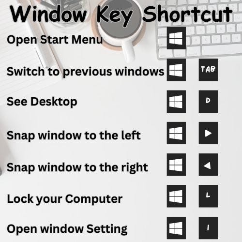 Window Key Shortcuts - Rowdy Tech - Medium