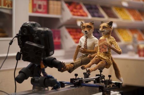 Filming Fantastic. Mr Fox