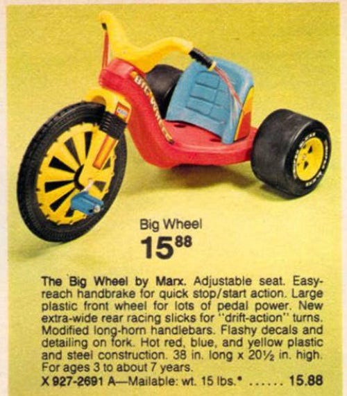 The Green Machine - Hot Rod Big Wheel from Marx Toys | Canvas Print