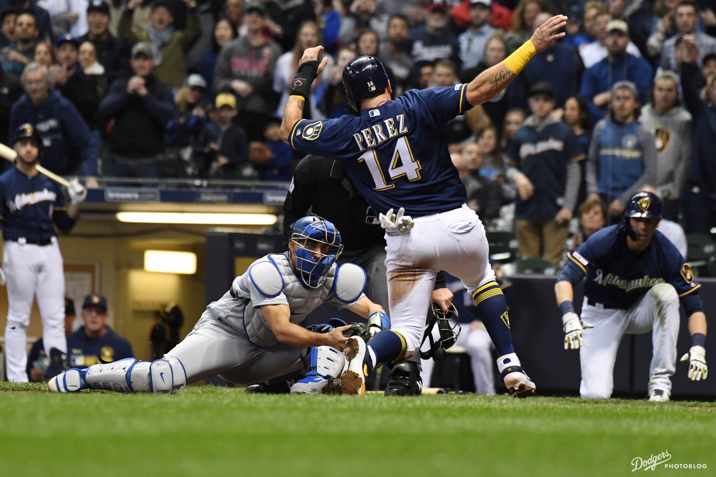 Photoblog: 4/18 at Brewers. 04.18 Dodgers vs. Brewers, by Sue Jo