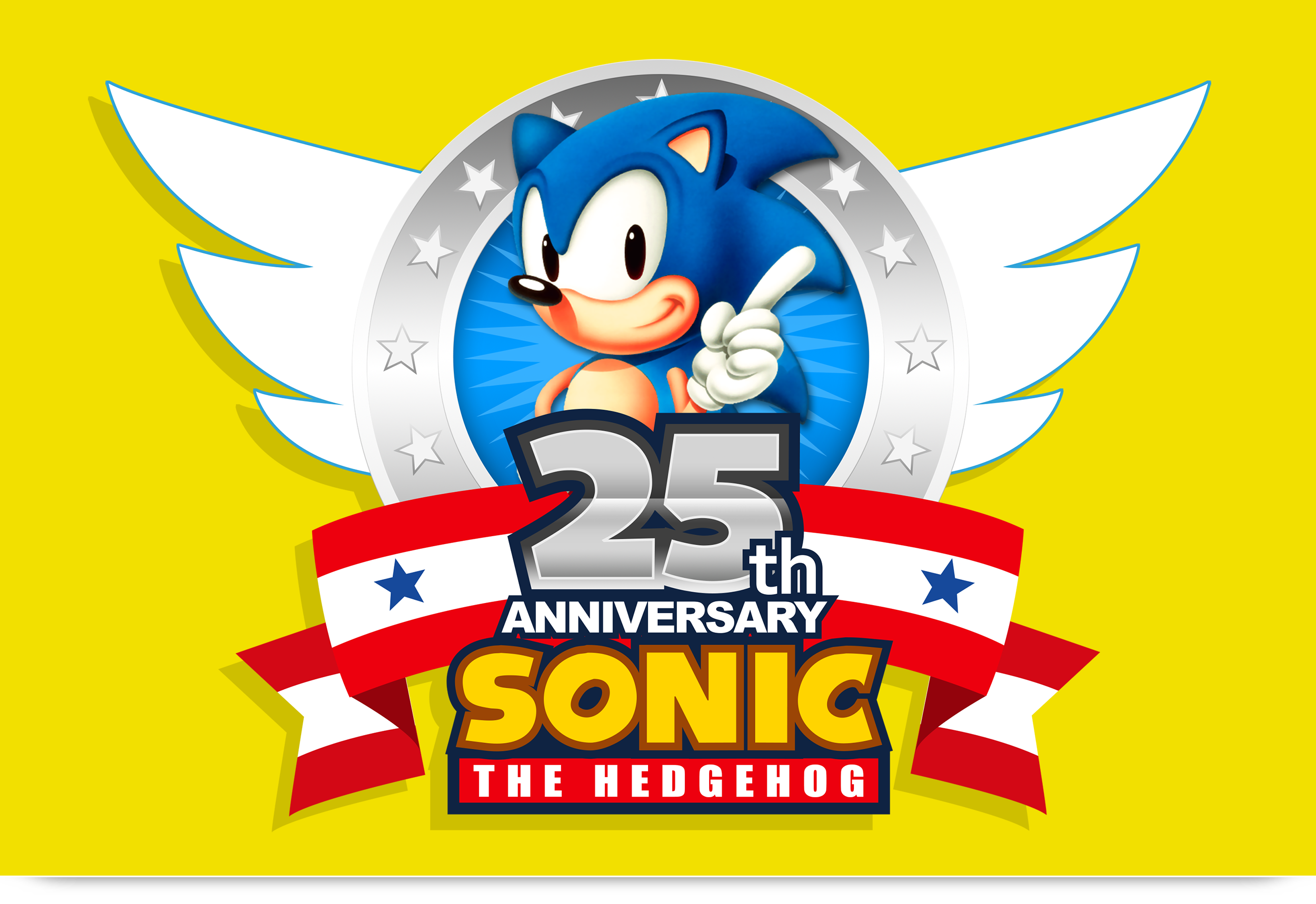 Classic Sonic 25th Anniversary Street Art! 