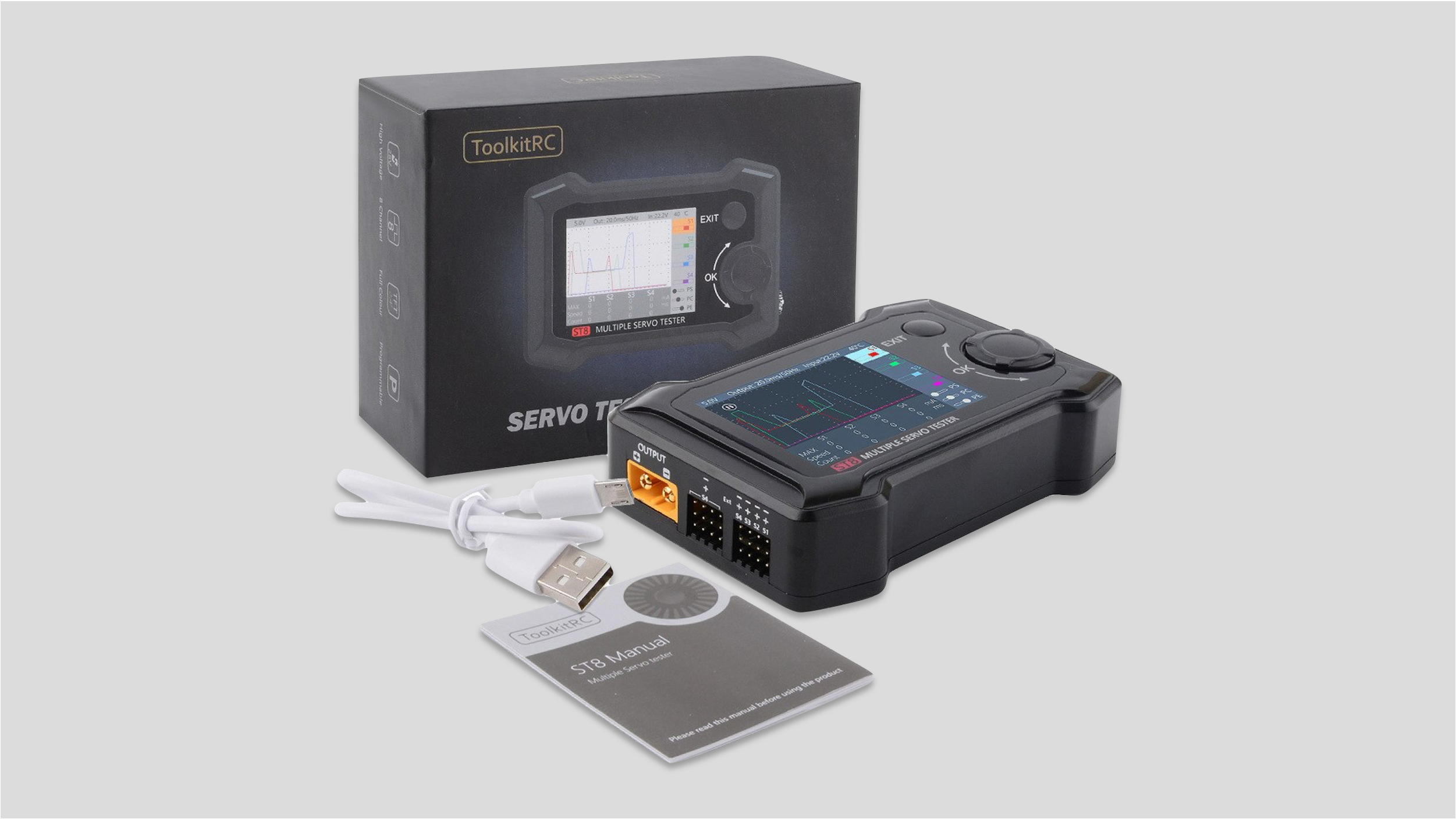 ToolkitRC ST8 Servo Tester. A useful and reasonably priced piece