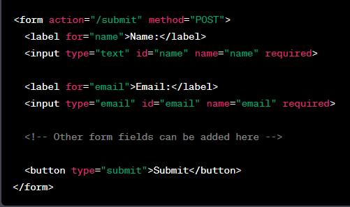 Creating a basic Form in HTML. Title: Building Interactive Web Forms ...