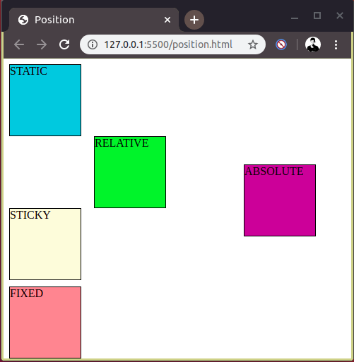 CSS : Position. Position | by Danuson Cheounsanguan | Medium