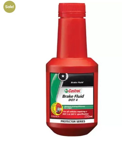 Castrol DOT 4 Brake Fluid (250 ML) by Industrywaala Com Feb, 2024