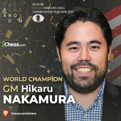 Hikaru Nakamura Wins Fischer Random World Chess Championship