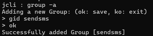 Successfully added Group id