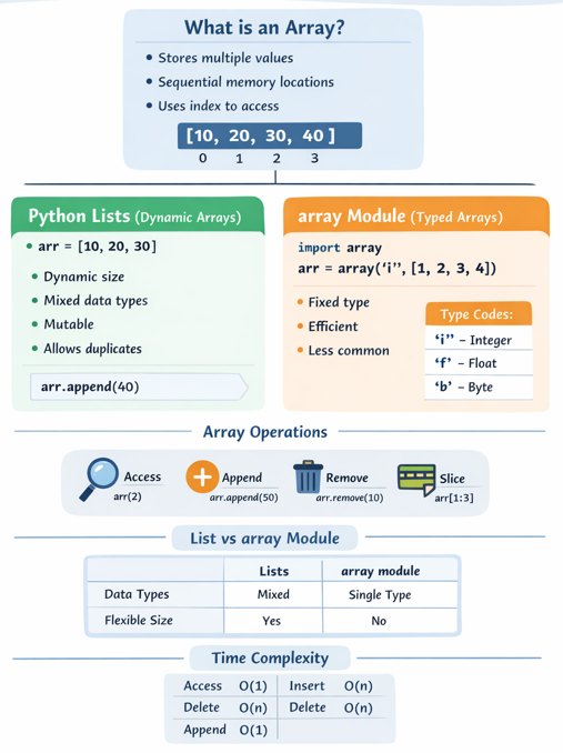 Arrays in Python. In Python, arrays are used to store… | by Saurabh ...