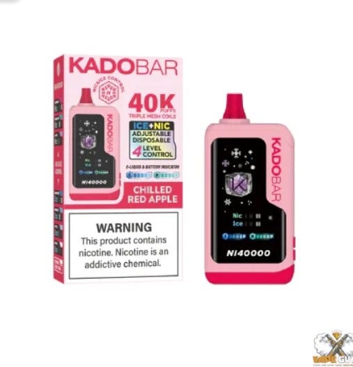Discover the Chilled Red Apple Kado Bar NI40K Disposable Vape