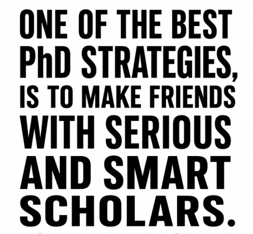 Most of PhD life is people “shoulding” on you.